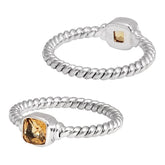 SR-5361-CT-5" Sterling Silver Ring With Citrine Jewelry Bali Designs Inc